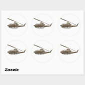 Sticker Rond Cobra AH-1 (Feuille)