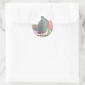 Sticker Rond Cobra dans le panier Imprimer (Sac)
