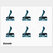 Sticker Rond Cobra - grève rapide (Feuille)