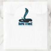 Sticker Rond Cobra - grève rapide (Sac)
