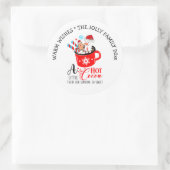 Sticker Rond Coca chaud Traiter pain d'épices vacances (Sac)