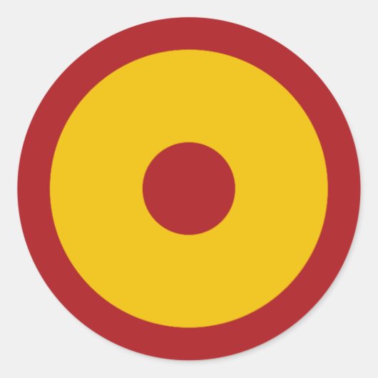 Sticker Rond Cocarde espagnole (Devant)