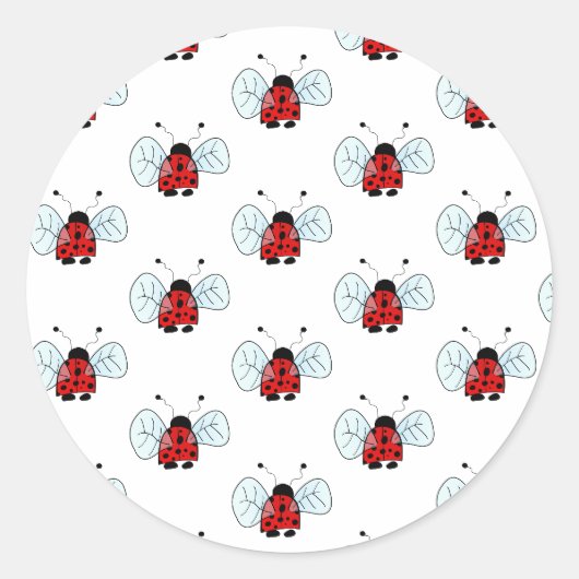 Sticker Rond Coccinelle (Devant)