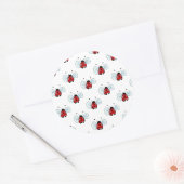 Sticker Rond Coccinelle (Enveloppe)