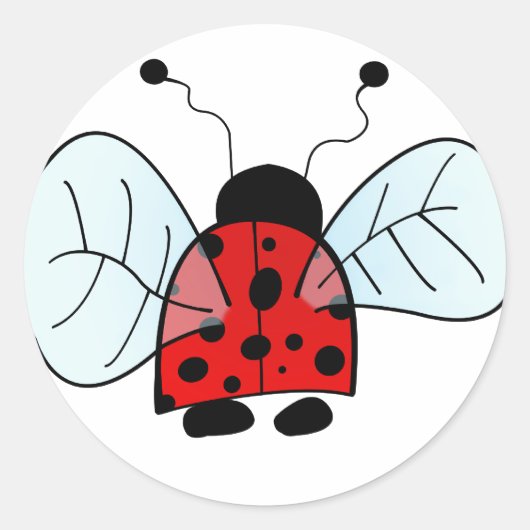 Sticker Rond Coccinelle (Devant)