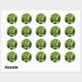 Sticker Rond Coccinelle dans le parc (Feuille)