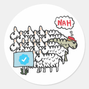 Sticker Rond Coche anti-bleue