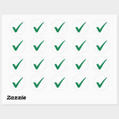 Sticker Rond Coche verte (Feuille)