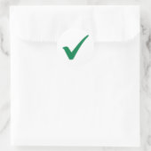 Sticker Rond Coche verte (Sac)