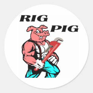 Sticker Rond Cochon
