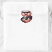 Sticker Rond cochon sportif (Sac)