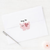 Sticker Rond Cochonnet drôle (Enveloppe)