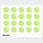 Sticker Rond Cockatiel (Feuille)