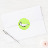 Sticker Rond Cockatiel (Enveloppe)