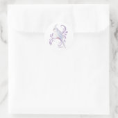 Sticker Rond Cockatiel blanc (Sac)