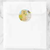 Sticker Rond Cocker Spaniel (Sac)