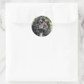 Sticker Rond Cocker Spaniel (Sac)