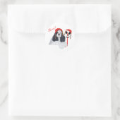 Sticker Rond Cocker Spaniel américain Pirate (Sac)