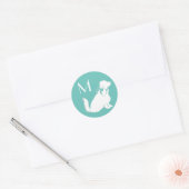 Sticker Rond Cocker Spaniel Chien Chien Puppy (Enveloppe)
