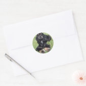 Sticker Rond Cocker Spaniel Photo (Enveloppe)