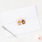 Sticker Rond Cocker Spaniel Princess (Enveloppe)