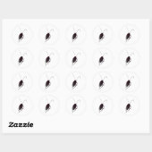 Sticker Rond Cockroach croquant (Feuille)
