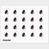 Sticker Rond Cockroach croquant (Feuille)