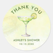 Sticker Rond Cocktails Brunch & Bubbly Enterrement de Vie de Je (Devant)