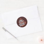 Sticker Rond Coco chaud et santé mentale sur mesure (Enveloppe)