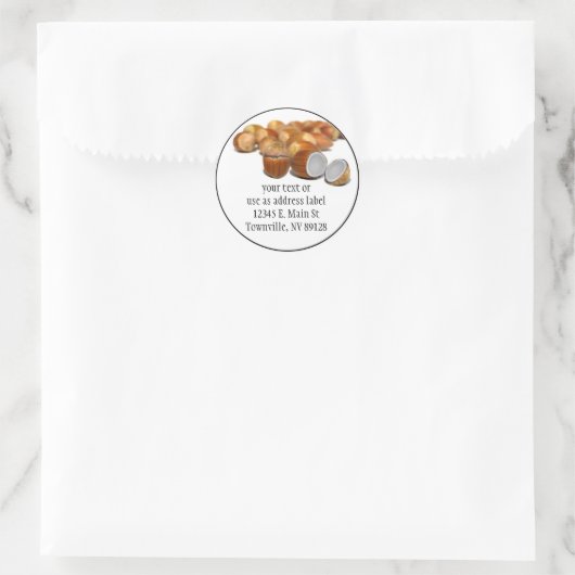 Sticker Rond Coco Hazel Nut (Sac)
