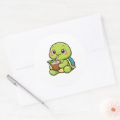 Sticker Rond Coconut Drink Chill (Enveloppe)