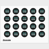 Sticker Rond Codage Codeur Médicale est important Coder Coder I (Feuille)