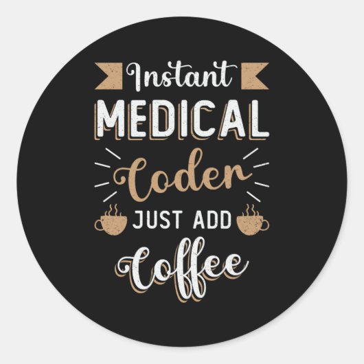 Sticker Rond Codage ICD Coder Médicale instantané (Devant)