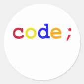 STICKER ROND CODE (Devant)
