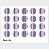 Sticker Rond Code barre double arc-en-ciel (Feuille)