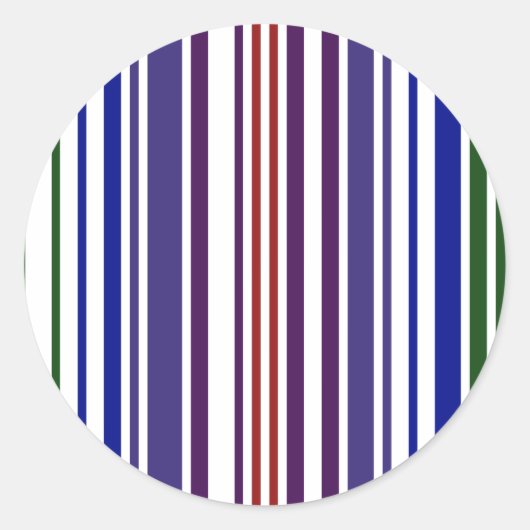 Sticker Rond Code barre double arc-en-ciel (Devant)
