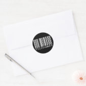 Sticker Rond Code barre du programmeur (Enveloppe)