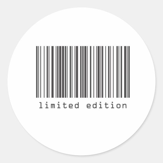 Sticker Rond Code barre - Edition limitée (Devant)