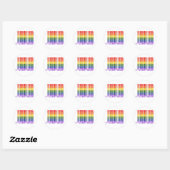 Sticker Rond Code barre gay 1 (Feuille)