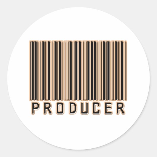 Sticker Rond Code-barres du producteur (Devant)