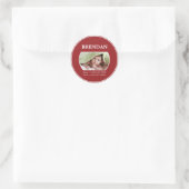 Sticker Rond Code d'identification des enfants avec coordonnées (Sac)