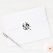 Sticker Rond Code Médicale Codage ICD J'ai un code pour ça (Enveloppe)