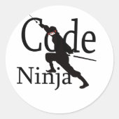 Sticker Rond Code Ninja (Devant)