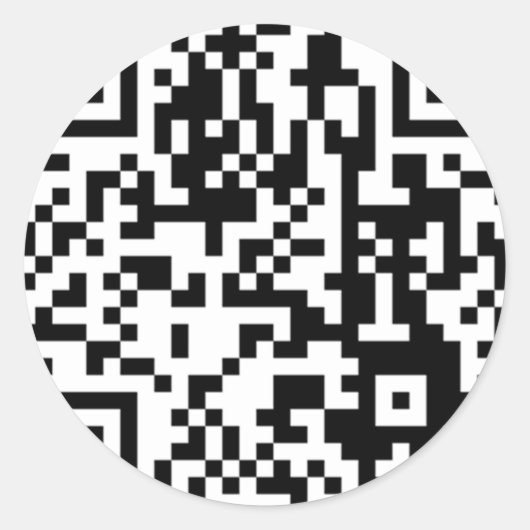 Sticker Rond Code QR (Devant)