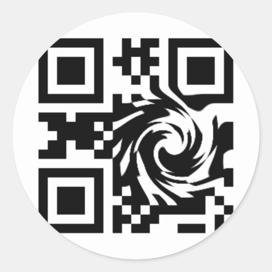 Sticker Rond Code QR (Devant)