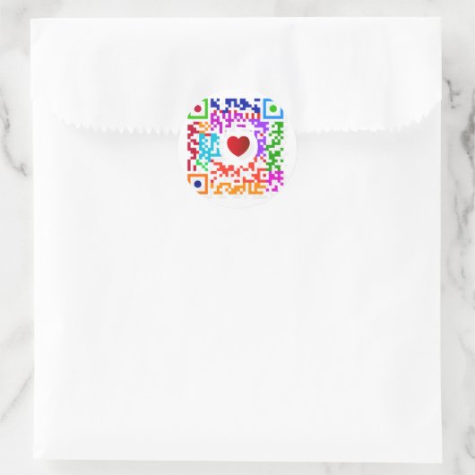 Sticker Rond Code QR (Sac)