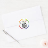 Sticker Rond Code QR de l'avis Google (Enveloppe)