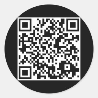 Sticker Rond code QR personnalisable