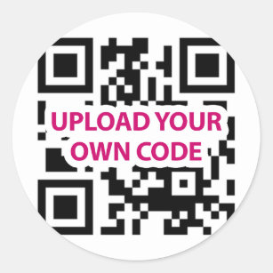 Sticker Rond Code QR personnalisable