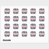 Sticker Rond Code QR personnalisable (Feuille)